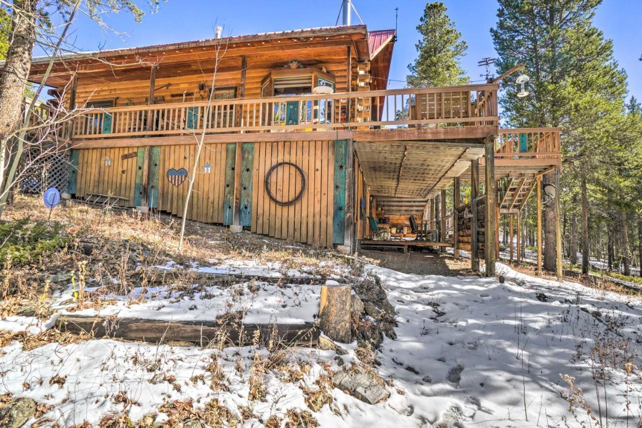 Secluded Black Hawk Log Cabin With Fire Pit! Екстериор снимка